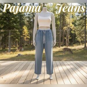 *4 For$10* Pajama Jeans Women's Straight Leg light Blue Jeans